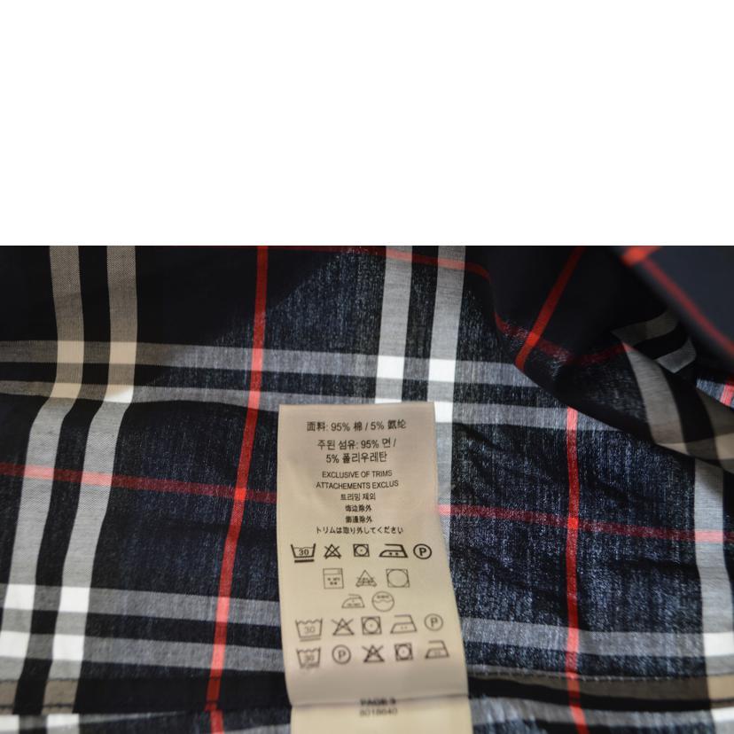 BURBERRY バーバリー/ノバチェックメンズシャツ/ネイビー/Mサイズ 