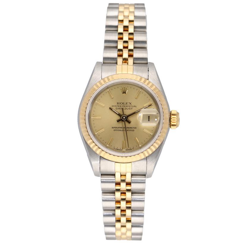 ROLEX ロレックス/デイトジャスト・レディース・SS×YG/9番/69173/966**********/Aランク/75【中古】 ROLEX（ロレックス） ロレックス/デイトジャスト・レディース・SS×YG/9