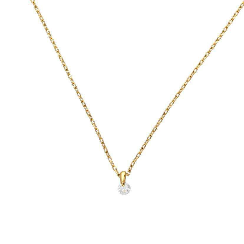 K18ダイヤネックレス0.14ct/Aランク/63【中古】 : ワンダーレックス  