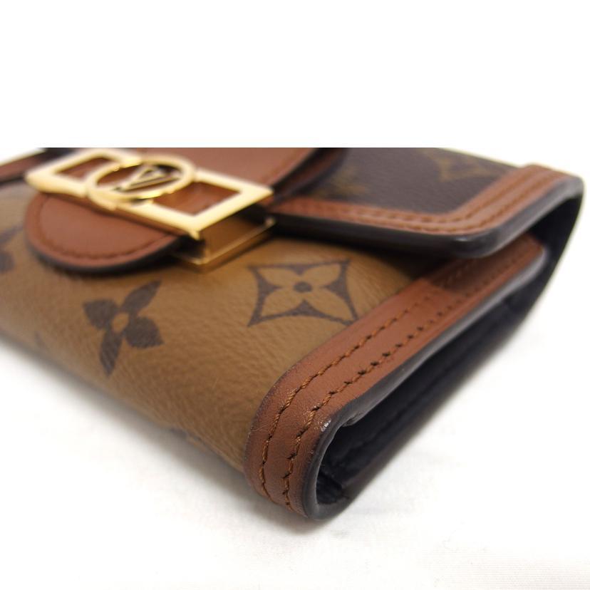 【美品】ルイヴィトン モノグラム リバース　ドーフィーヌコンパクト　M68725 LOUIS VUITTON ルイ・ヴィトン/ポルトフォイユ・ドーフィーヌ