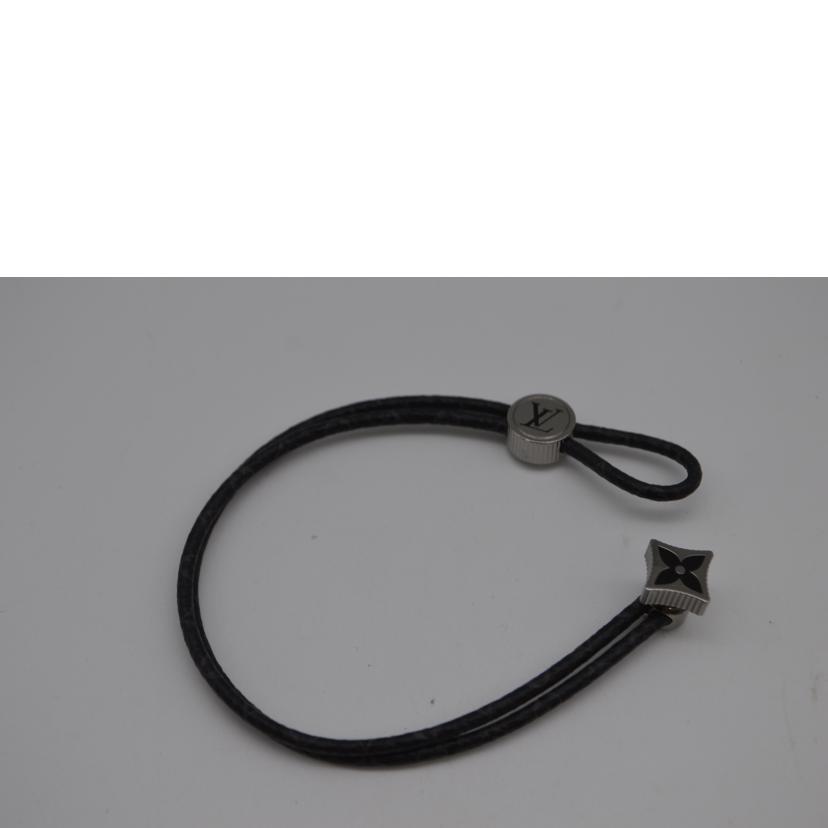 LOUIS VUITTON ルイ・ヴィトン/ブレスレット・キャッチイット/モノグラム・エクリプス/M8111E/BC3232/全長約21cm/アクセサリー/SAランク/89【中古】 LOUIS VUITTON（ルイ・ヴィトン） ルイ・ヴィトン/ブレスレット