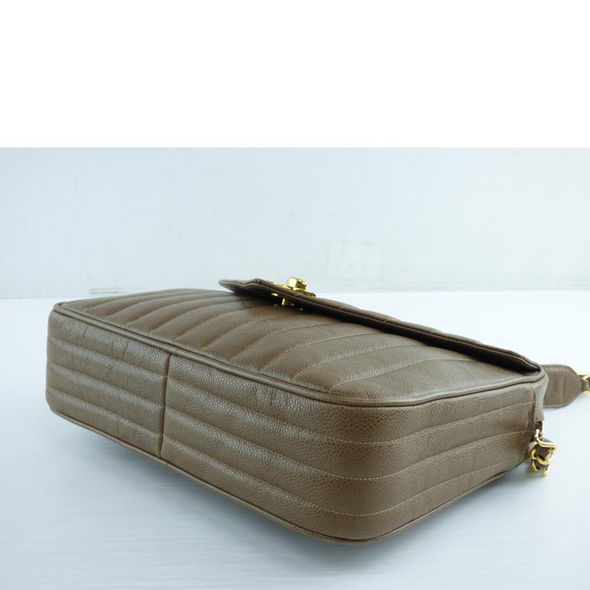 CHANEL シャネル/キャビアスキンチェーンショルダー/ゴールド金具/306****/ABランク/64【中古】 CHANEL（シャネル） シャネル/キャビアスキンチェーンショルダー
