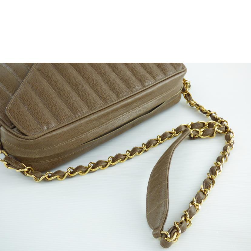 CHANEL シャネル/キャビアスキンチェーンショルダー/ゴールド金具/306****/ABランク/64【中古】 CHANEL（シャネル） シャネル/キャビアスキンチェーンショルダー