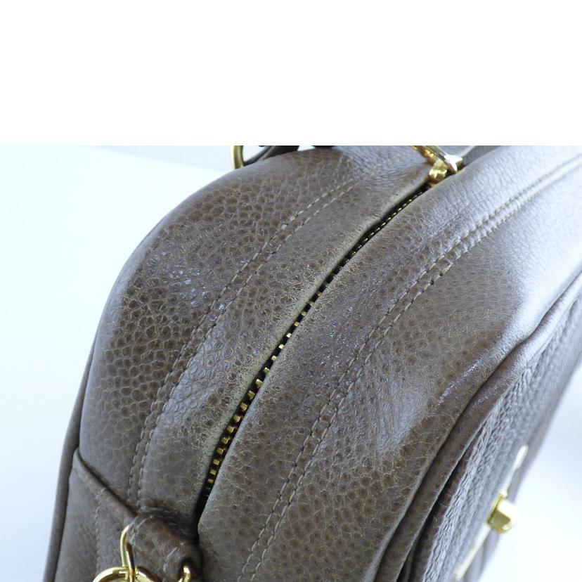 CHANEL シャネル/キャビアスキンチェーンショルダー/ゴールド金具/306****/ABランク/64【中古】 CHANEL（シャネル） シャネル/キャビアスキンチェーンショルダー
