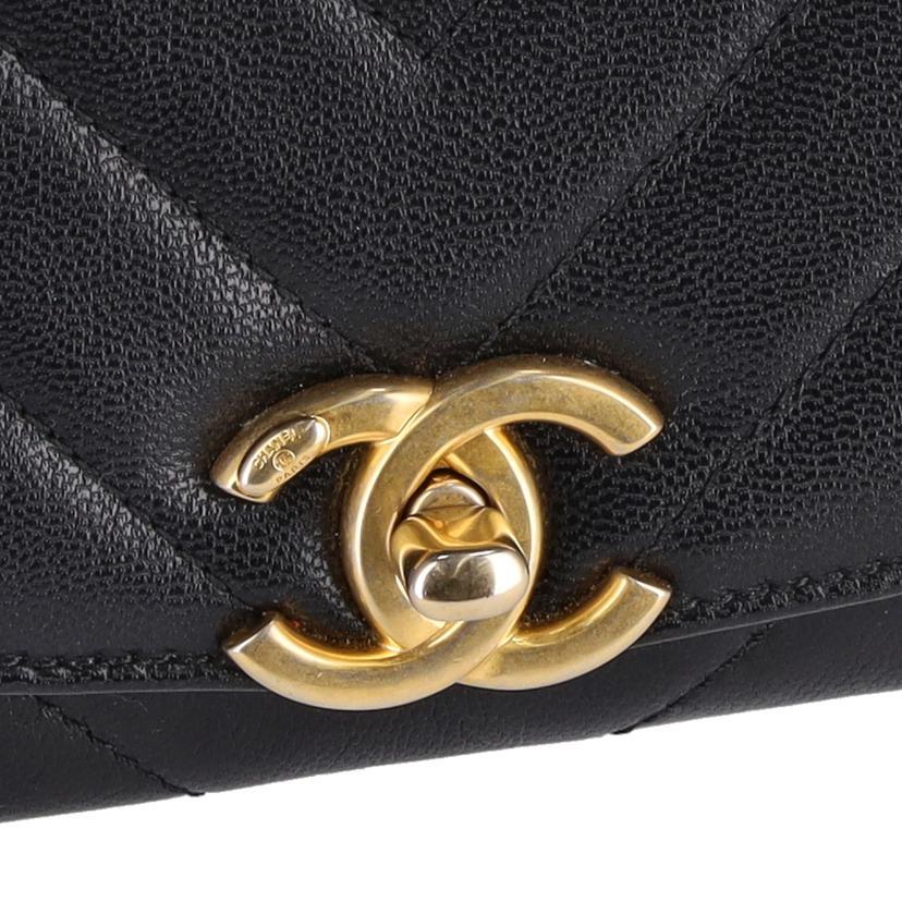 CHANEL シャネル/Vステッチ トップハンドル/キャビア/297*****/Aランク/62【中古】 CHANEL（シャネル） シャネル/Vステッチ トップハンドル/キャビア/297