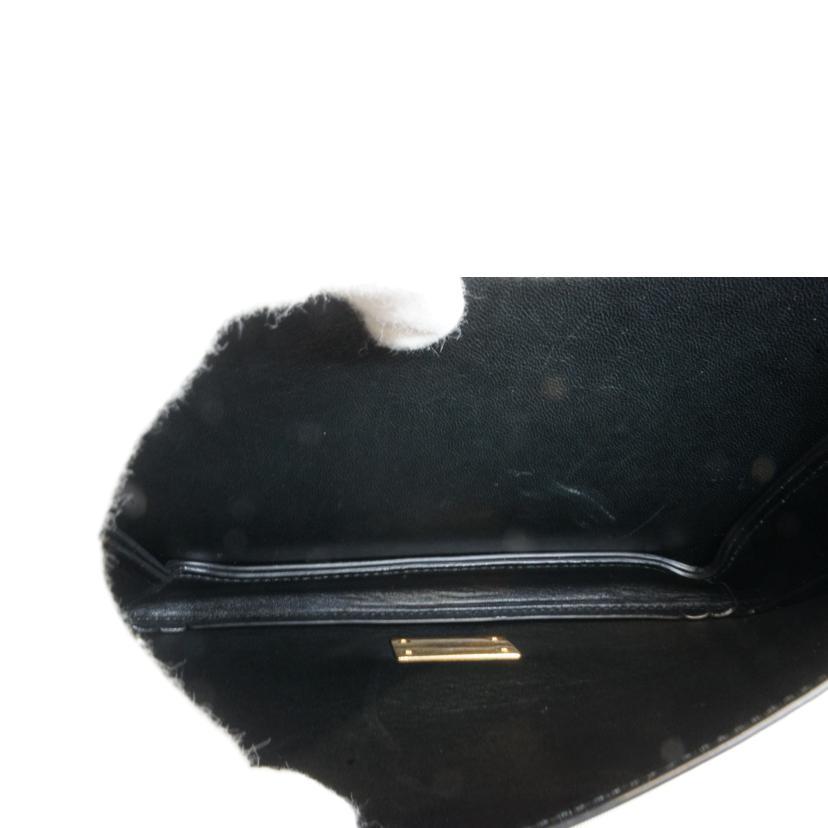 BOTTEGA VENETA ボッテガヴェネタ/レザーショルダーゴールドデカチェーン2WAYブラック/SAランク/92【中古】 BOTTEGA VENETA ボッテガヴェネタ/レザーショルダーゴールドデカ