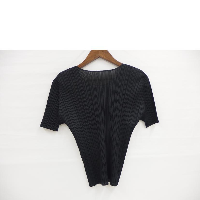 PLEATSPLEASE 半袖トップス　black PLEATS PLEASE ISSEY MIYAKE プリーツプリーズ イッセイミヤケ/半袖