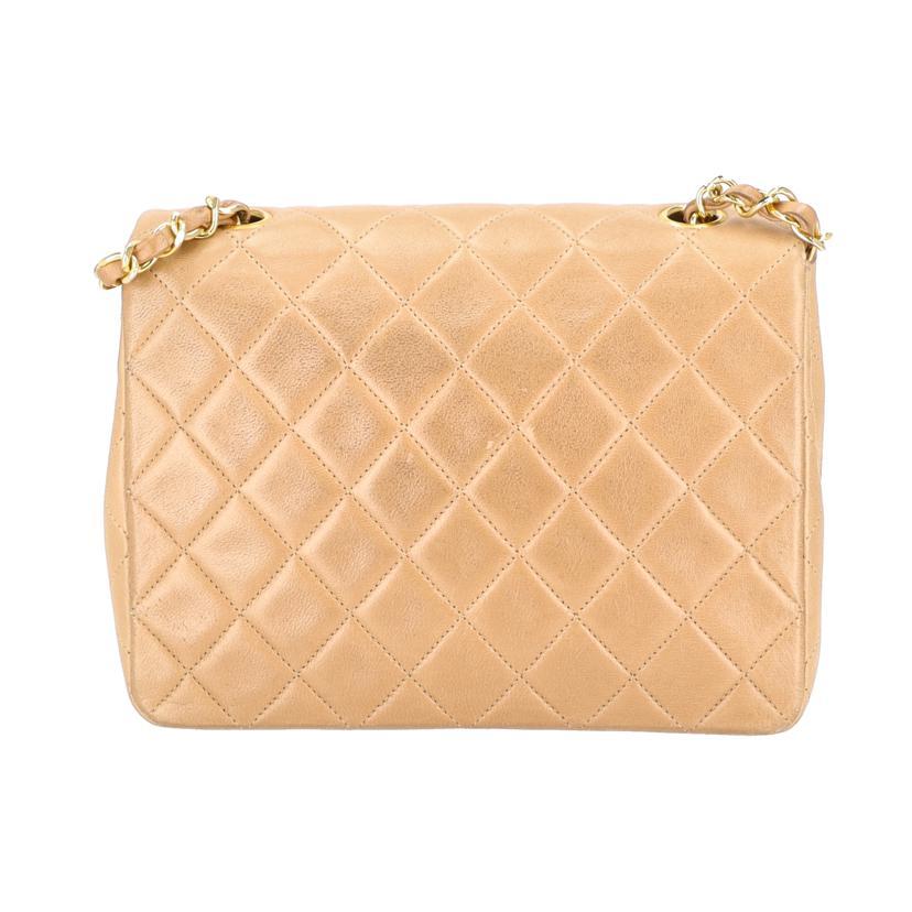 CHANEL シャネル/ラムスキンマトラッセシングルフラップチェーンショルダー/125****/BCランク/19【中古】 CHANEL（シャネル） シャネル/ラムスキンマトラッセシングルフラップ