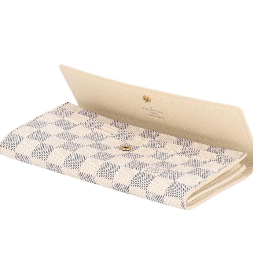 LOUIS VUITTON ルイ・ヴィトン/ポルトフォイユ・サラ/ダミエ・アズール/N61735/CA2***/BCランク/64【中古】 LOUIS VUITTON - ルイ・ヴィトン 長財布 ポルトフォイユ サラ ダミエ