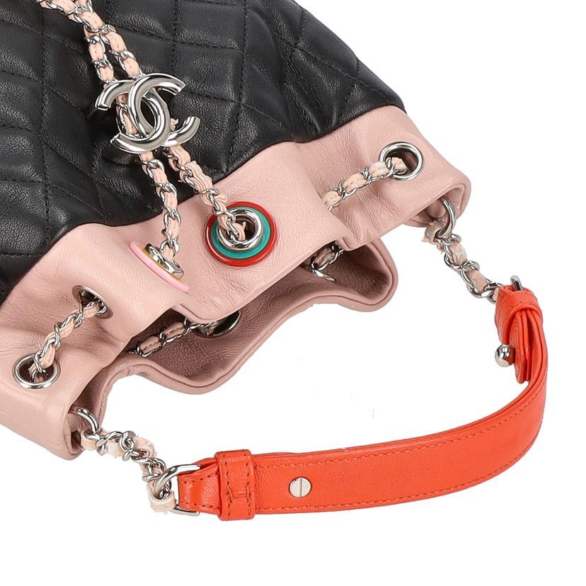 CHANEL シャネル/ラムスキンマトラッセドローストリングショルダー/235*****/BCランク/84【中古】 CHANEL（シャネル） シャネル/ラムスキンマトラッセドローストリング