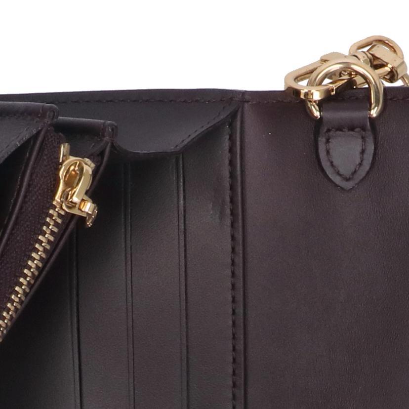 LOUIS VUITTON ルイ・ヴィトン/ポルトフォイユ・サラチェーン/ヴェルニ/アマラント/M90088/TN0***/Bランク/01【中古】 LOUIS VUITTON（ルイ・ヴィトン） ルイ・ヴィトン/ポルトフォイユ