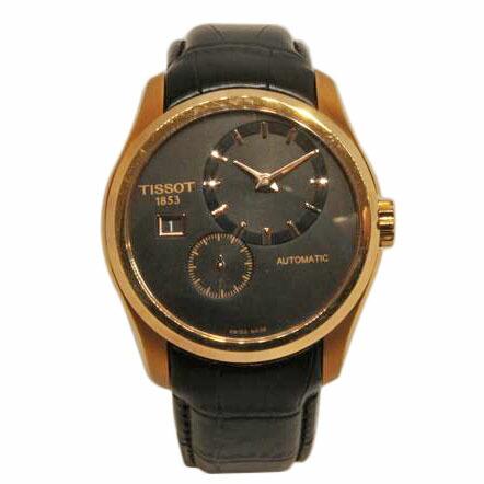 TISSOT ティソ/クチュリエ/スモセコ/デイト/オートマ裏スケ/SS/レザーベルト/Dバックル/ T0354283605100/488***/SAランク/92【中古】 TISSOT（ティソ） ティソ/クチュリエ/スモセコ/オートマ裏スケ/SS