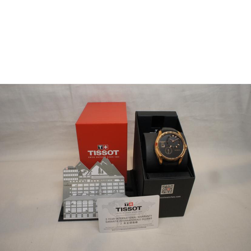 TISSOT ティソ/クチュリエ/スモセコ/デイト/オートマ裏スケ/SS/レザーベルト/Dバックル/ T0354283605100/488***/SAランク/92【中古】 TISSOT（ティソ） ティソ/クチュリエ/スモセコ/オートマ裏スケ/SS