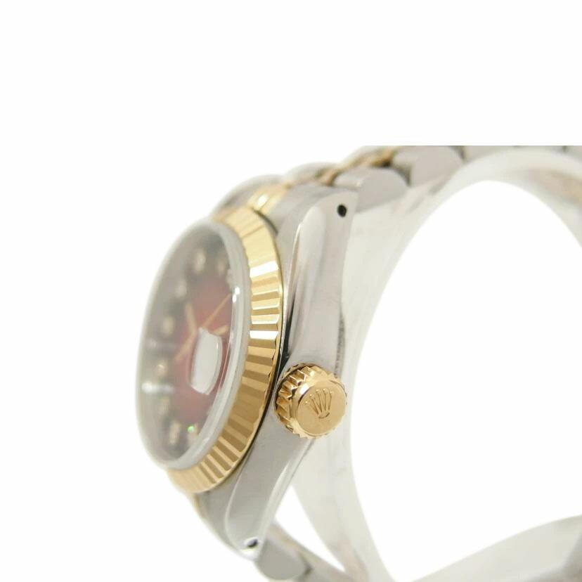 ROLEX ロレックス/デイトジャスト・10Pダイヤ/レッドグラデーション/自動巻き/69173G/965****/Aランク/18【中古】 ROLEX（ロレックス） ロレックス/デイトジャスト・10Pダイヤ/レッド