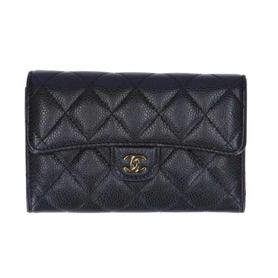 CHANEL シャネル/マトラッセ/ミディアムクラシックフラップウォレット/キャビアスキン/AP0232/319*****/ABランク/18【中古】 CHANEL（シャネル） シャネル/マトラッセ/ミディアムクラシック