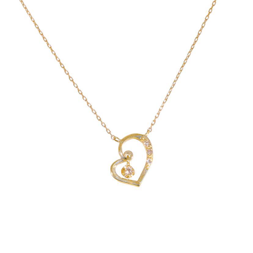 本日終了 美品 4℃ K10 ダイヤ 1P ネックレス b8d7b32d1e3d61f2a9a206d7941a7a