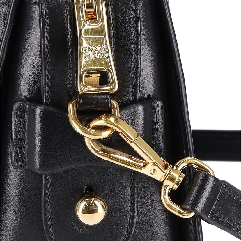 PRADA  プラダ/サフィアーノ/ショルダーバッグ/ブラック/1BH104/204/SAランク/18【中古】 PRADA（プラダ） プラダ/サフィアーノ/ショルダーバッグ/ブラック