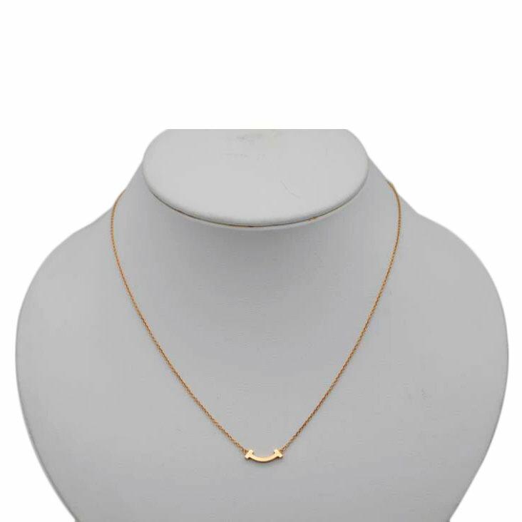 Tiffany&Co. Tスマイル ミニ AU750 ネックレス 【iy】 楽天市場】Tiffany&Co.（ティファニー） Tスマイルネックレス