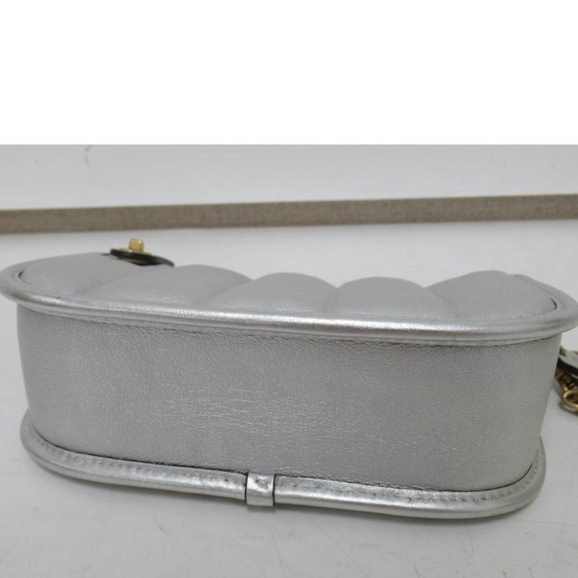 COACH/チェーンミニショルダーバック/シルバー/C6746/M21**/Bランク/63【中古】 COACH/チェーンミニショルダーバック/シルバー/C6746/M21**/Bランク/63