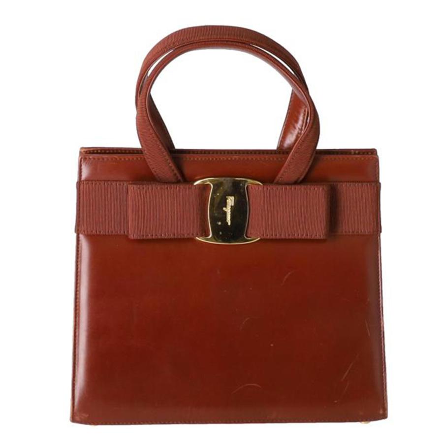 美品 Salvatore Ferragamo サルヴァトーレフェラガモ ヴァラ 2wayバッグ BA21 4178 レザー レッド レディース FERRAGAMO（フェラガモ） Salvatore Ferragamo サルバトーレフェラガモ