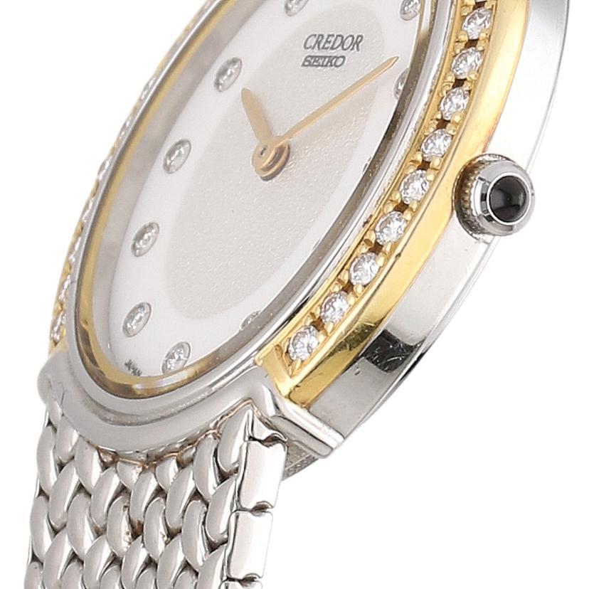 SEIKO セイコー/クレドール・ダイヤベゼル/レディース/クオーツ/5A70-3000/310***/Aランク/06【中古】 SEIKO（セイコー） セイコー/クレドール・ダイヤベゼル/レディース
