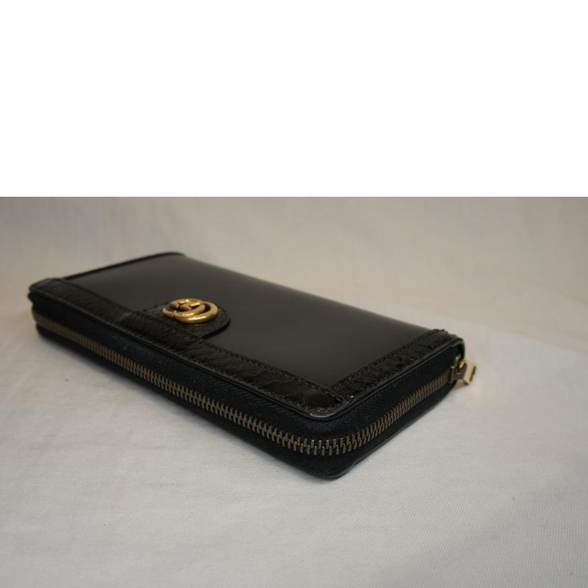 GUCCI グッチ/オフディアGGマーモントパイソン/ジップアラウンド/日本限定/706844/041*/SAランク/92【中古】 GUCCI（グッチ） グッチ/オフディアGGマーモントパイソン/ジップ