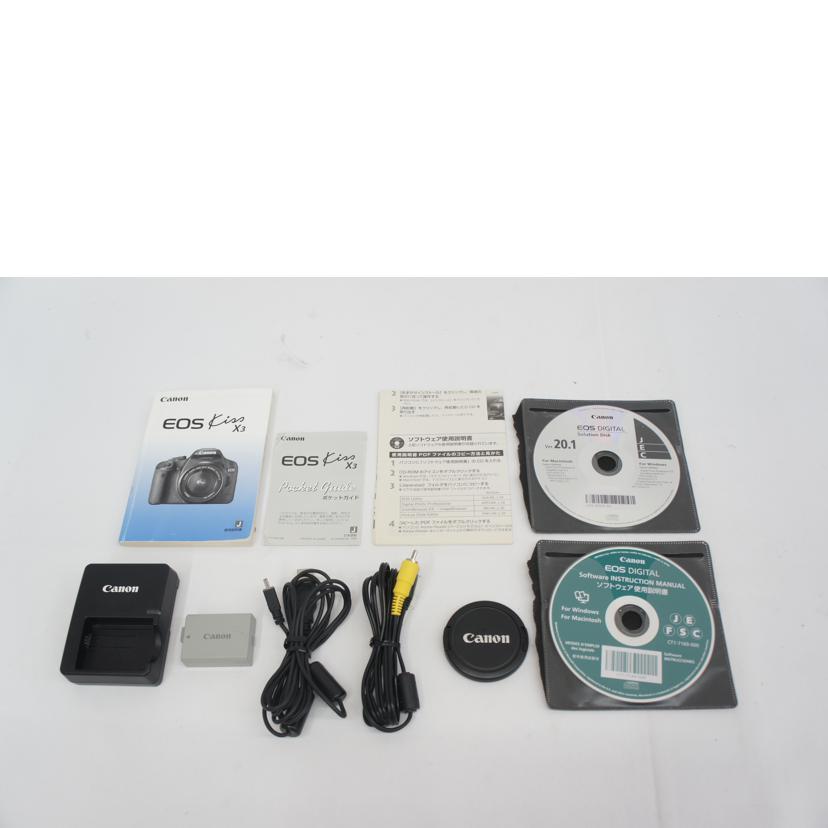 Canon キャノン/デジタル一眼/EOS Kiss X3レンズキット/0960312952/Bランク/05【中古】 キヤノン Canon キャノン/デジタル一眼/EOS Kiss X3レンズキット