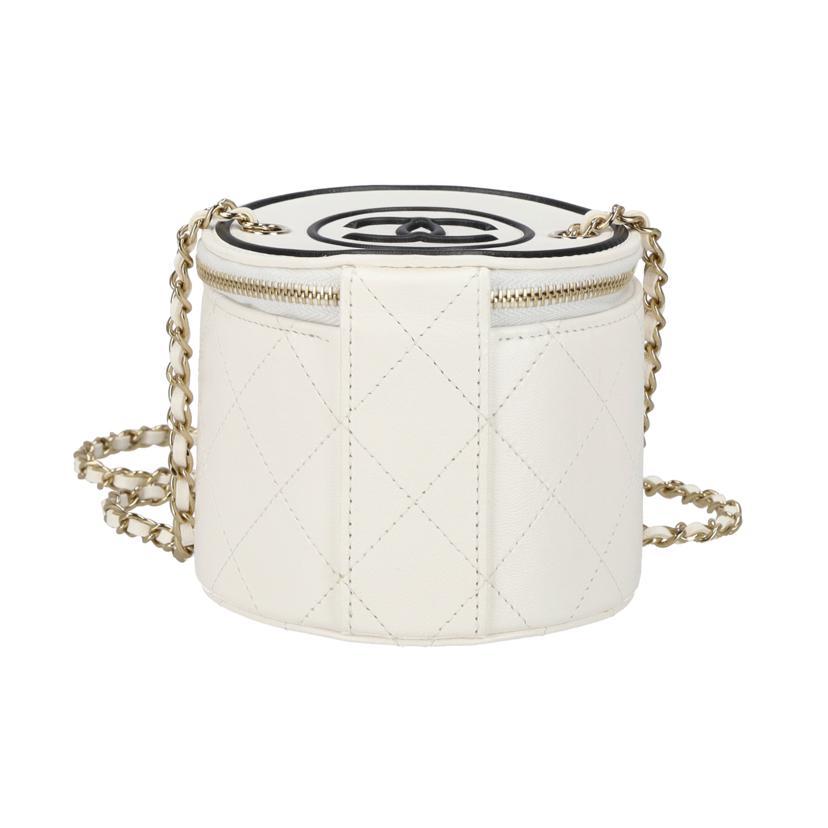 CHANEL シャネル/ココマークラウンドチェーンショルダー/ホワイト/311*****/ABランク/75【中古】 CHANEL（シャネル） シャネル/ココマークラウンドチェーンショルダー