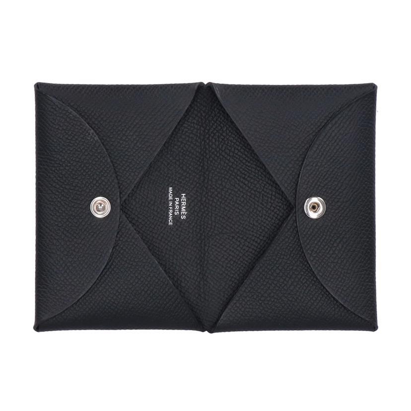 HERMES エルメス/カルヴィ/ヴォーエプソン/ノワール/WS0**********/SAランク/75【中古】 HERMES（エルメス） エルメス/カルヴィ/ヴォーエプソン/ノワール/WS0
