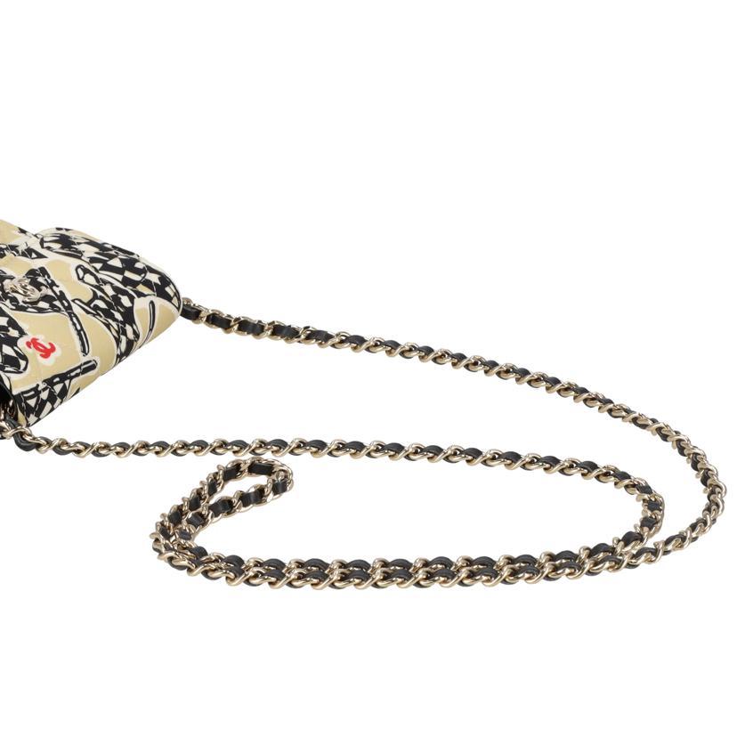 CHANEL シャネル/チェッカーフラッグプリントミニチェーンショルダー/T6K*****/Aランク/06【中古】 CHANEL（シャネル） シャネル/チェッカーフラッグプリントミニチェーン