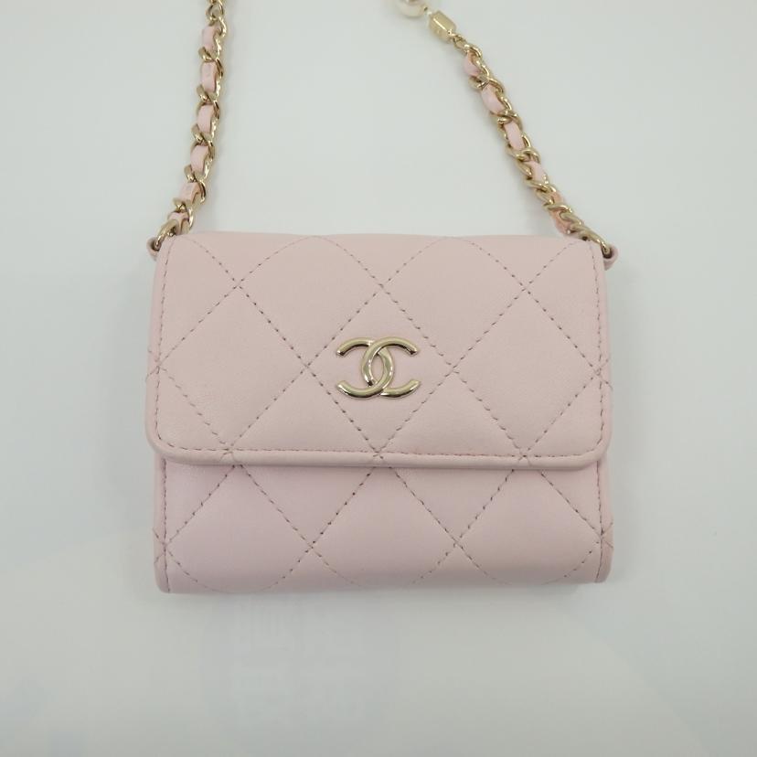 CHANEL シャネル/ミニマトラッセパールチェーンウォレット/AP2583/321*****/ABランク/06【中古】の画像