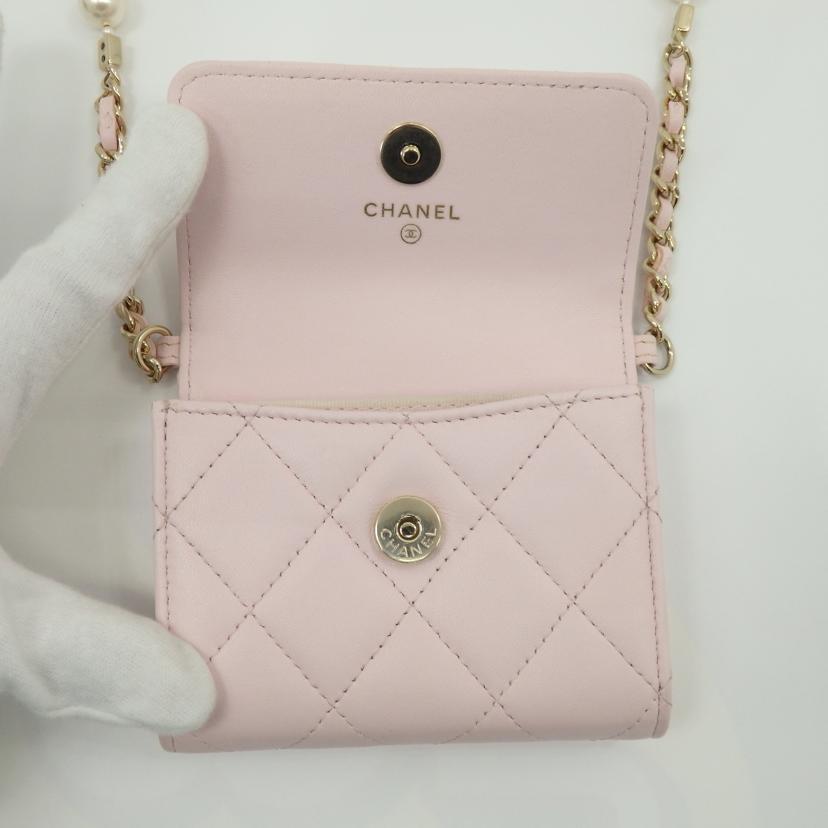 CHANEL シャネル/ミニマトラッセパールチェーンウォレット/AP2583/321*****/ABランク/06【中古】の画像