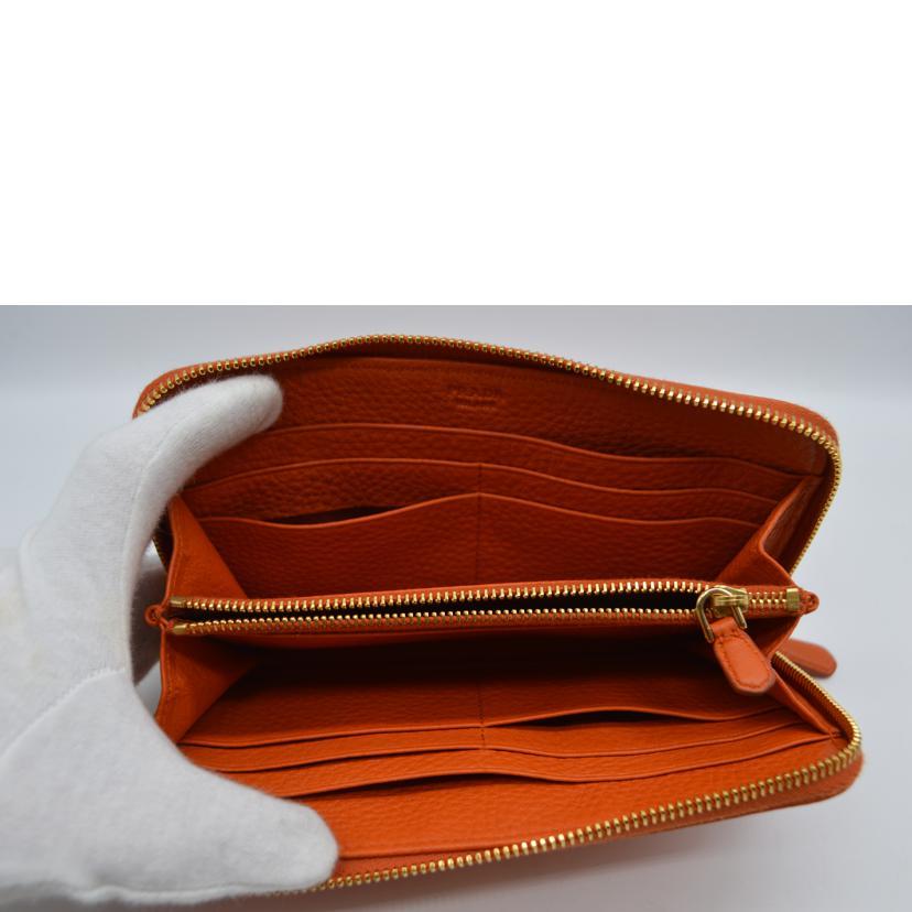 PRADA プラダ/ヴィッテロダイノラウンドファスナー長財布/パヤヤ/1M0506/203/SAランク/89【中古】 PRADA（プラダ） プラダ/ヴィッテロダイノラウンドファスナー長財布
