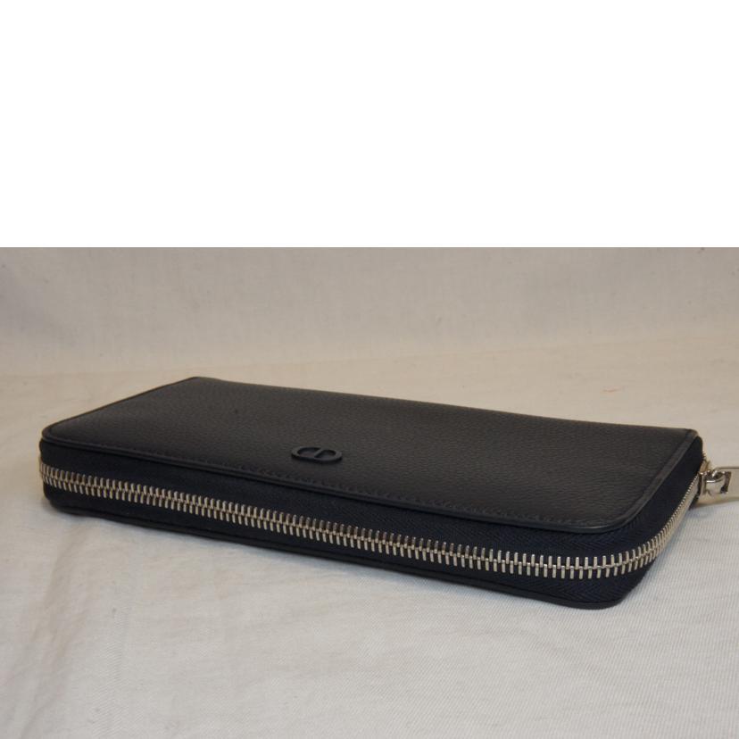 Dior ラウンドファスナー　CDロゴ　レザー DIOR ディオール/ラウンドファスナーCDロゴ/SAランク/92【中古