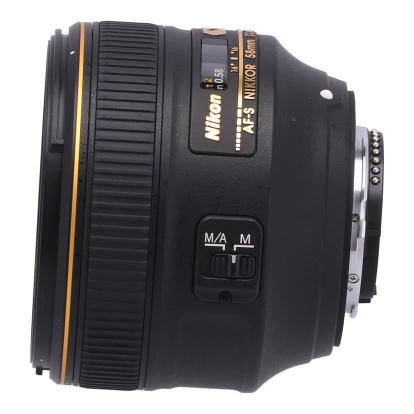 Nikon ニコン/交換レンズ/AF-S 58mm f1.4G/225529/ABランク/69【中古】 Nikon ニコン/交換レンズ/AF-S 58mm f1.4G/225529/ABランク/69