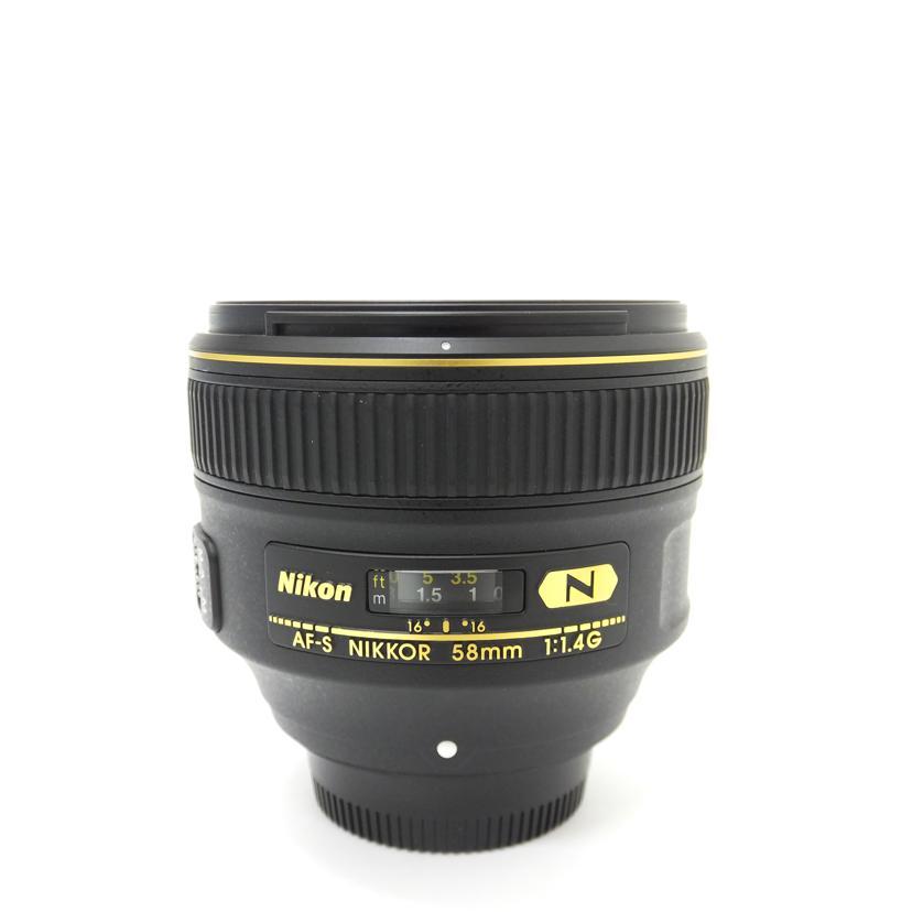 NIKON ニコン/大口径単焦点レンズ/AF-S 58mm f/1.4G/202354/ABランク/88【中古】 NIKON ニコン/大口径単焦点レンズ/AF-S 58mm f/1.4G/202354/AB