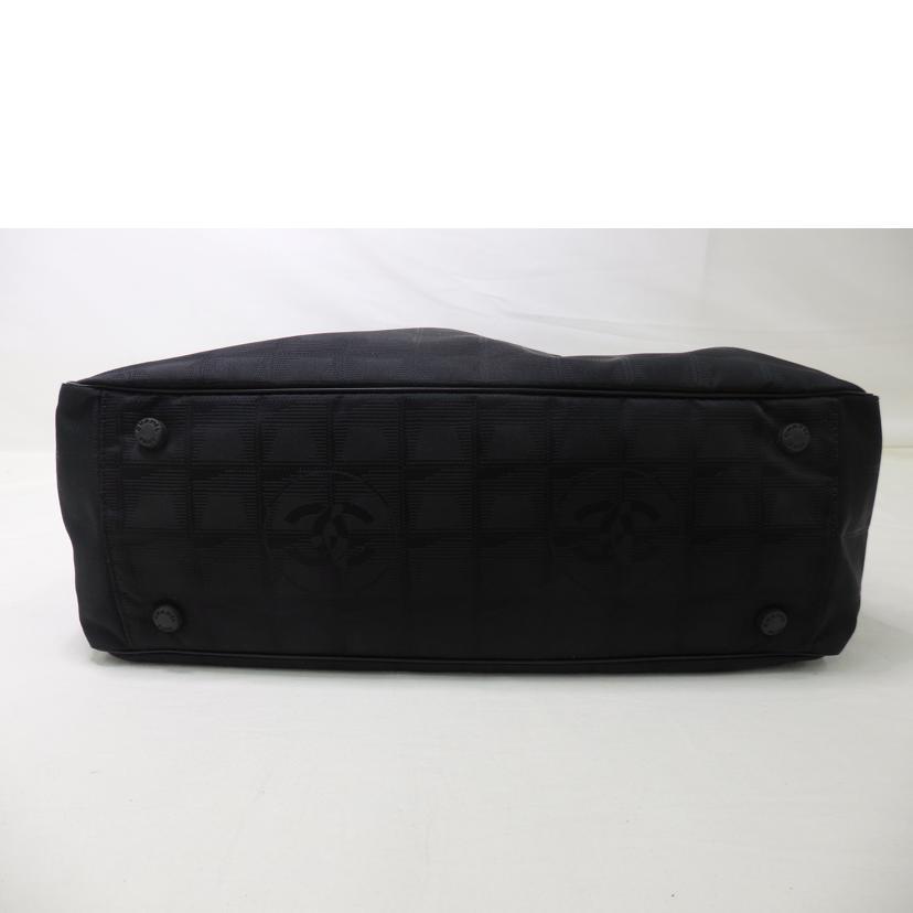 CHANEL(シャネル) ショルダーバッグ ニュートラベルライントートGM 黒 レザー ニュートラベルライン シャネル ハンドバッグ トートバッグ ニュー