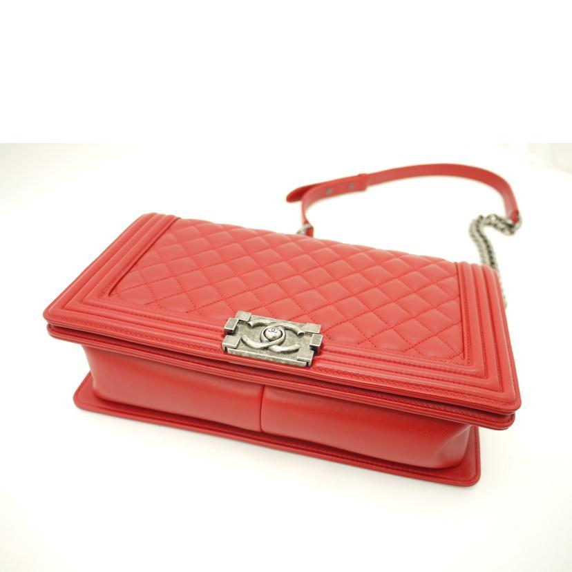 CHANEL シャネル/ボーイシャネルチェーンショルダー/レッド/204*****/Aランク/69【中古】 CHANEL（シャネル） シャネル/ボーイシャネルチェーンショルダー