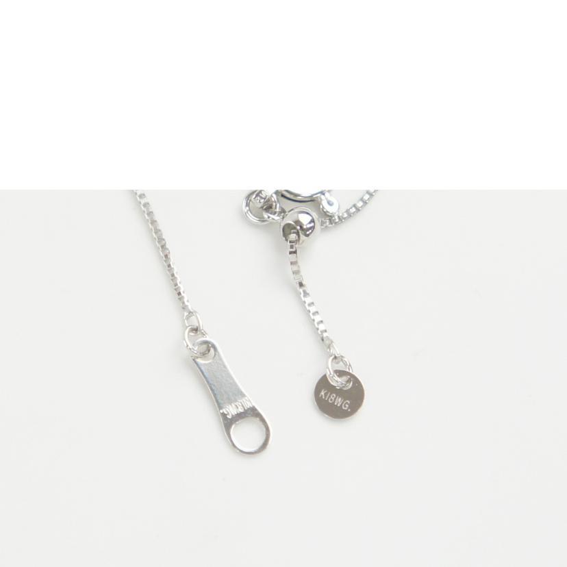 18k wG ダイヤネックレス K18WGダイヤネックレス0.50ct 2.0g/ABランク/64【中古】 : ワンダー