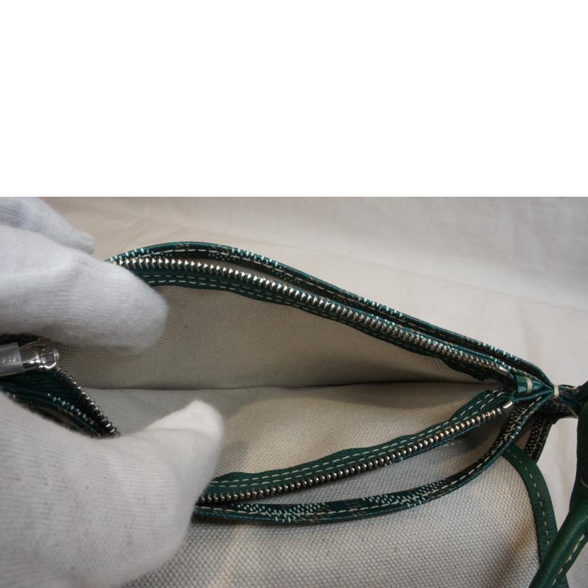 GOYARD ゴヤール/プリュメ/ポシェットポーチショルダー/グリーン/Aランク/92【中古】 GOYARD（ゴヤール） ゴヤール/プリュメ/ポシェットポーチショルダー