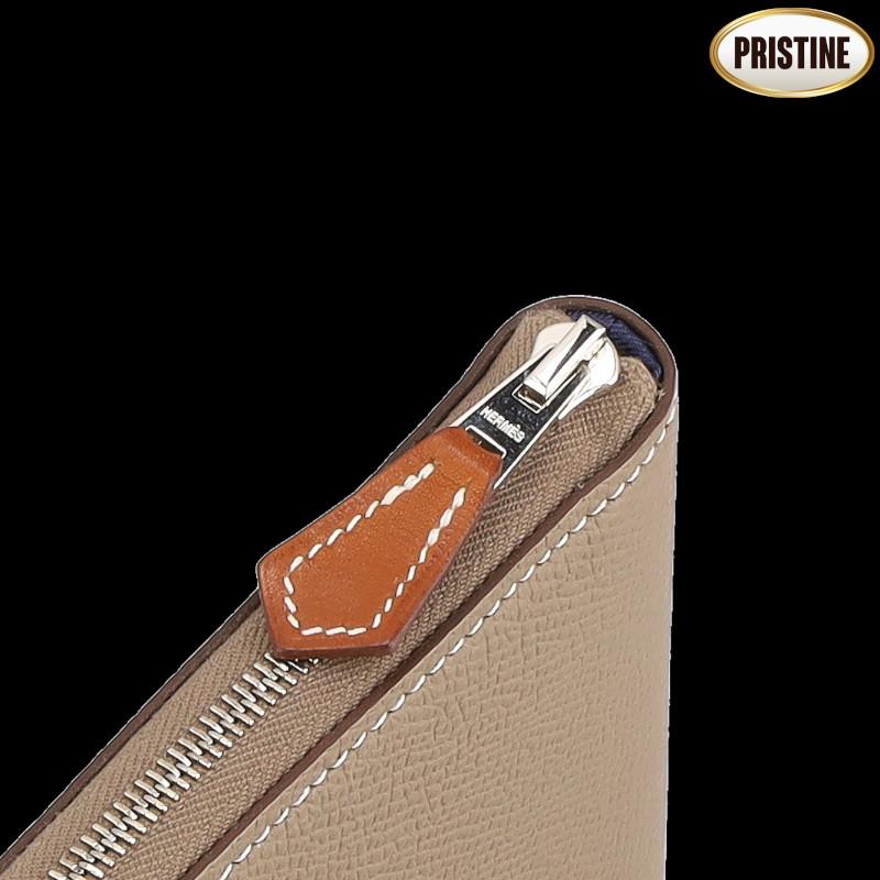 HERMES/アザップロングシルクイン/エプソン・エトゥープ/Y T*****/SAランク/75【中古】の画像
