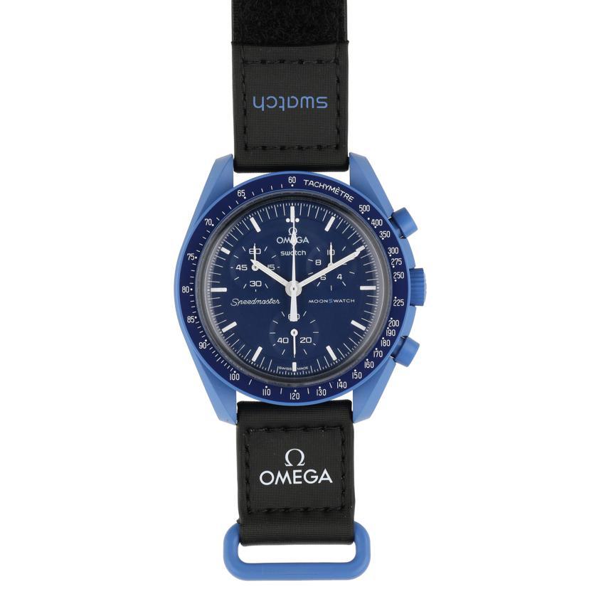 OMEGA×swatch オメガ×スウォッチ/ムーンスウォッチ/MISSION TO NEPTUNE/クオーツ/SO33N100/Aランク/24【中古】 OMEGA×swatch オメガ/ムーンスウォッチ/MISSION TO NEPTUNE/クオーツ