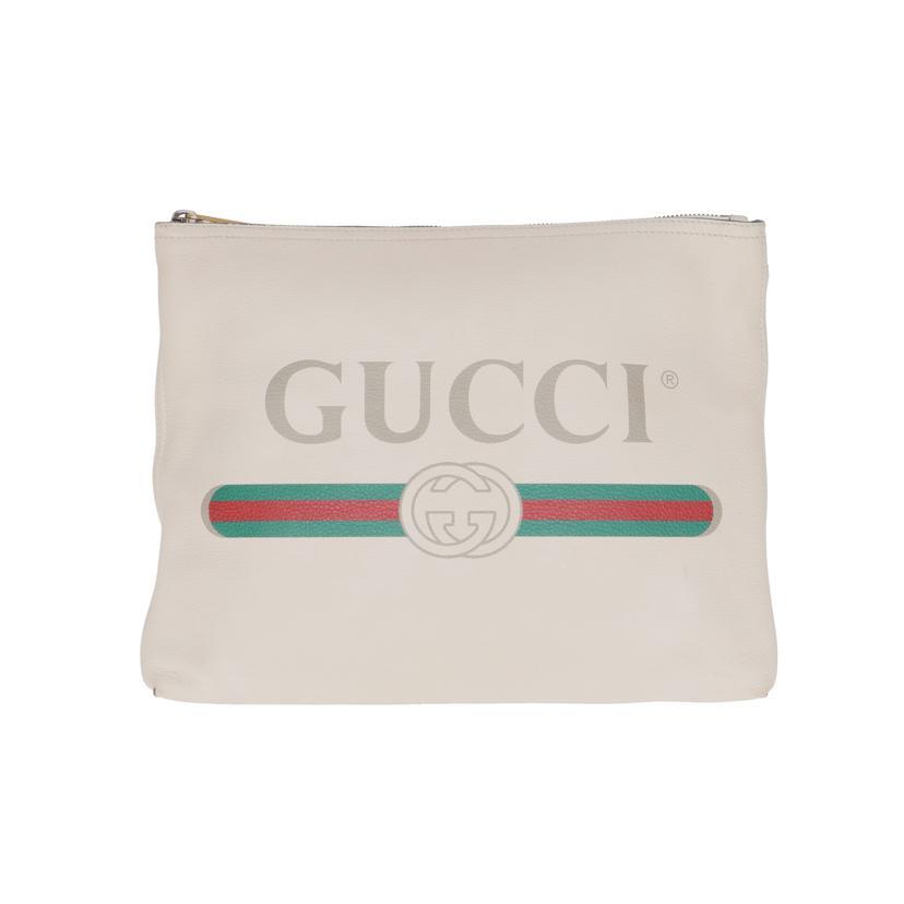 GUCCI（グッチ） グッチ/ポートフォリオ/クラッチバッグ/アイボリー系