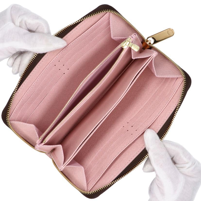 LOUIS VUITTON ルイヴィトン/ジッピーウォレット/ダミエ/ローズ