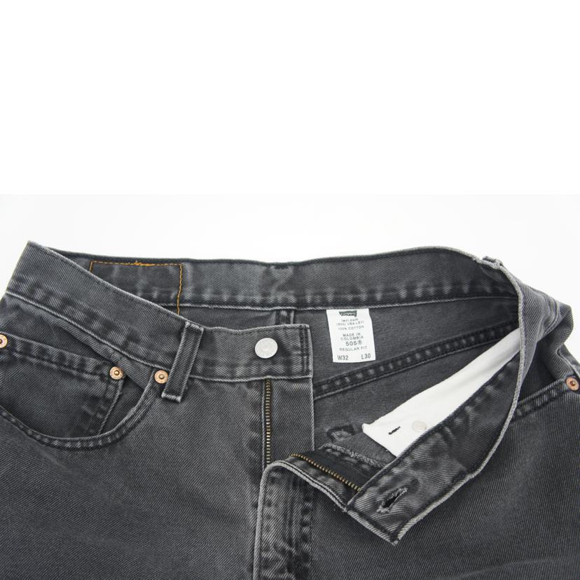 Levi's リーバイス/505 ブラックデニムパンツ/40505-7113/Bランク/05【中古】 Levi's（リーバイス） リーバイス/505 ブラックデニムパンツ/40505