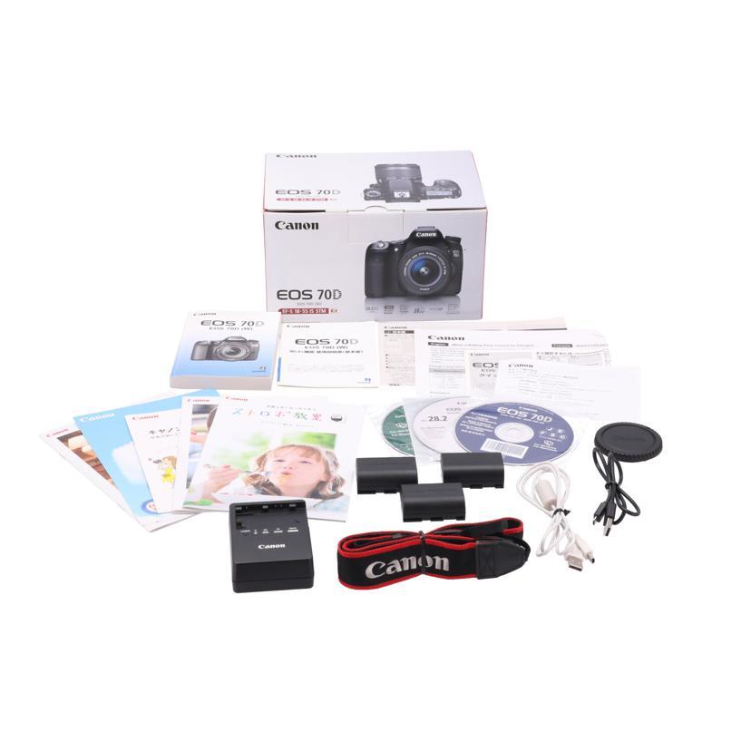 Canon キャノン/デジタル一眼/EOS 70D 18-55 レンズキット/071024001842/ABランク/05【中古】 キヤノン（Canon） キャノン/デジタル一眼/EOS 70D 18-55 レンズキット