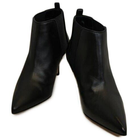 MANOLO BLAHNIK マノロ ブラニク/レザーサイドゴアショートブーツ 