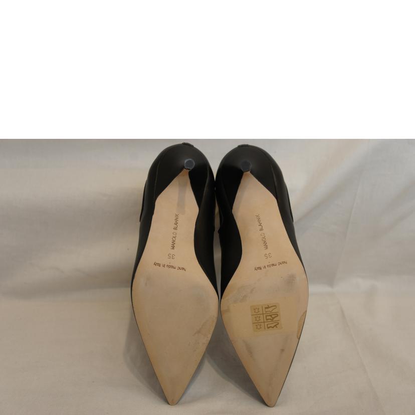 MANOLO BLAHNIK マノロ ブラニク/レザーサイドゴアショートブーツ 