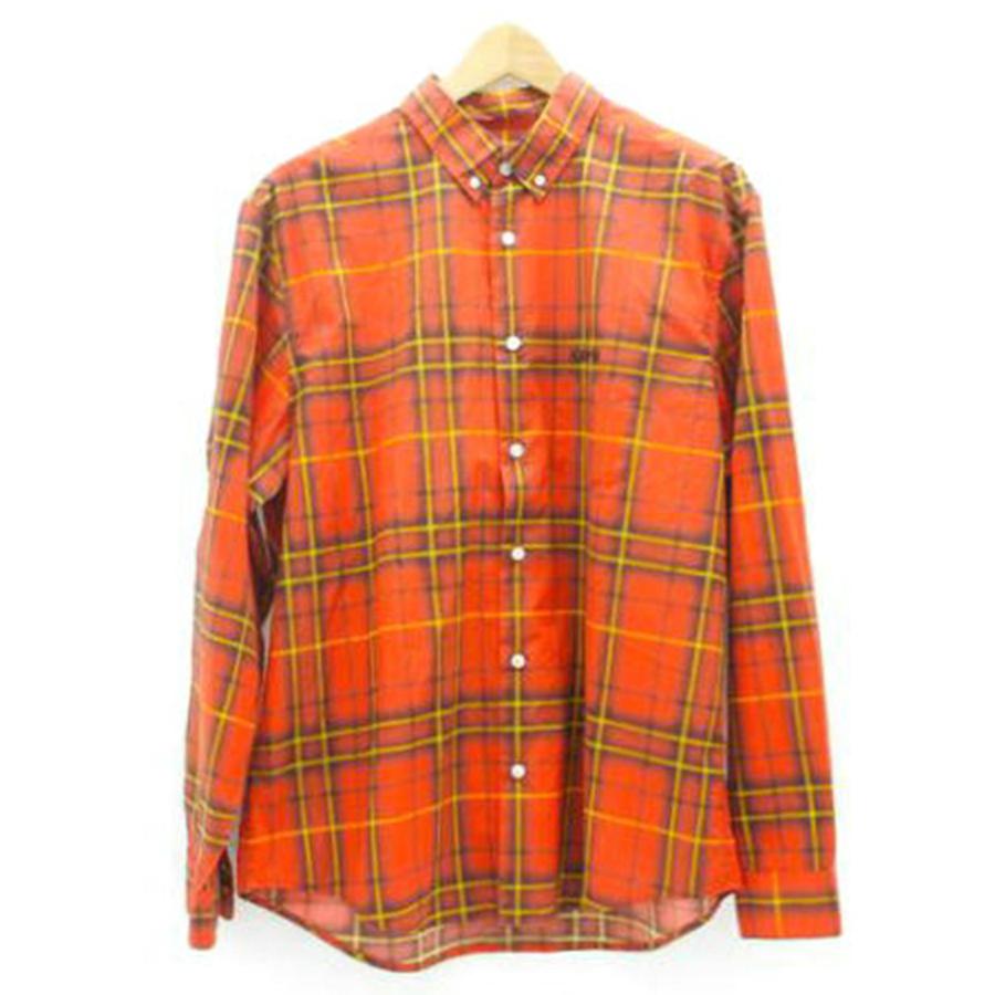Supreme シュプリーム/長袖コットンチェックシャツ/レッド/RN 101837