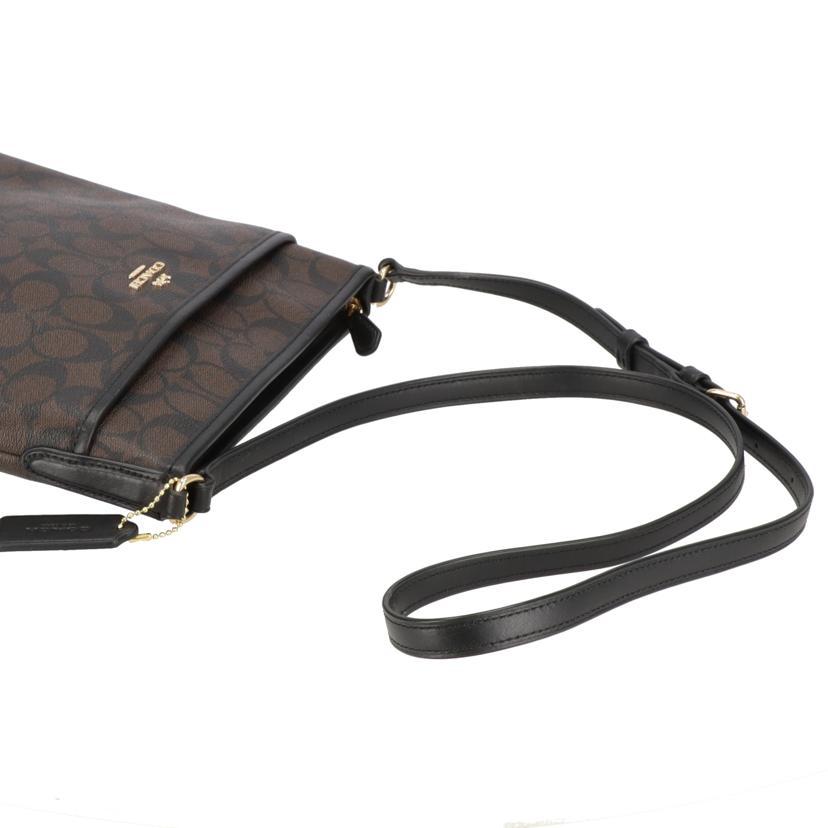 COACH コーチ/PVCシグネチャー/ショルダーバッグ/ブラウン×ブラック/29210/M22**/Aランク/18【中古】 COACH（コーチ） コーチ/PVCシグネチャー/ショルダーバッグ/ブラウン